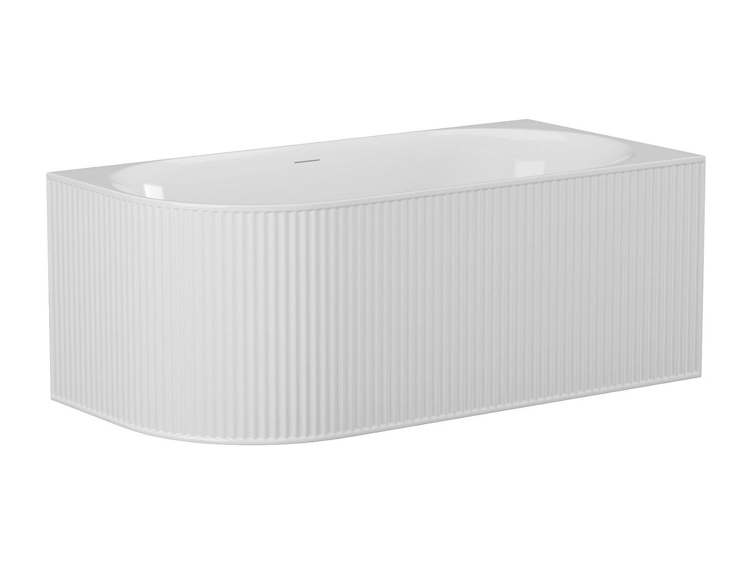 BADEWANNE (Standard) - 1 -Sitzer - Acryl - weiß - BARBORI - Weiß, Kunststoff (170/60/80cm) - Vente-Unique