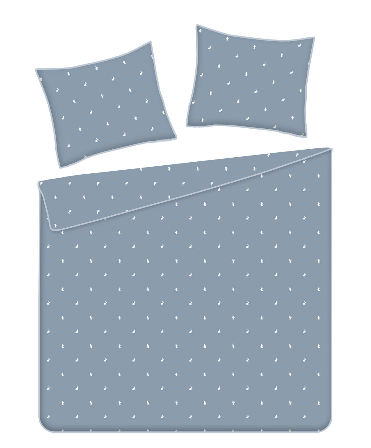 BETTWÄSCHE Leveriso - Blau, Textil (160/200cm) - home&you