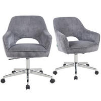 BÜROSTUHL Mika-Faro - Chromfarben/Grau, Textil/Metall (60/84/65cm) - DUBI Möbel