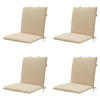 GARTENSTUHLKISSEN Canvas 97/49 cm 4er-Set - Beige, Textil (49/6/97cm) - Madison