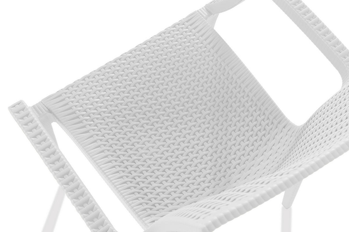 GARTENSTUHL ETULI 2-tlg, Weiß - Weiß, Kunststoff (56/88/50cm) - KONSIMO®