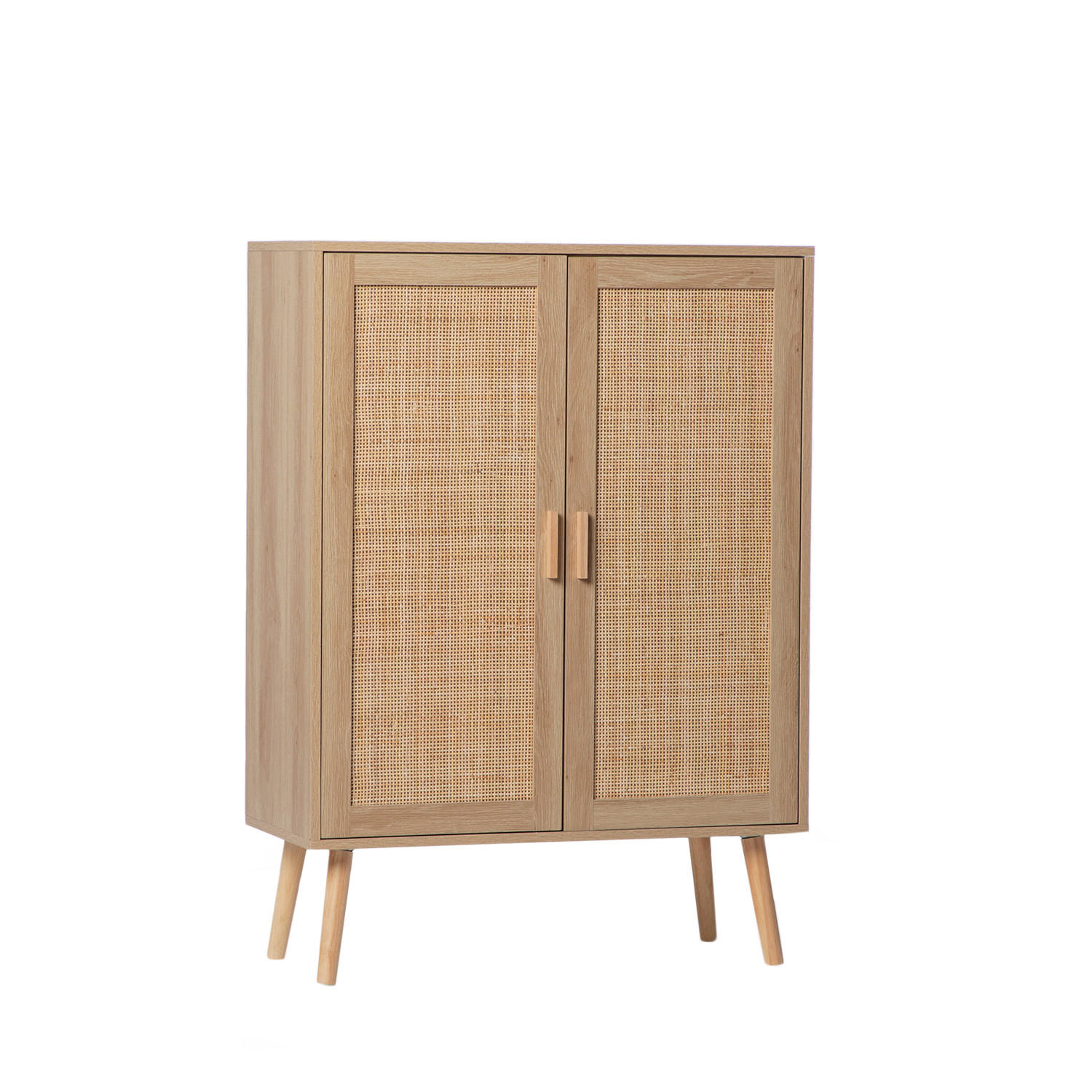 VITRINENSCHRANK DOPPELTER Tahiti Natürlich 80 cm x 110 cm - Naturfarben, Holzwerkstoff (80/110/34cm)