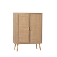 VITRINENSCHRANK DOPPELTER Tahiti Natürlich 80 cm x 110 cm - Naturfarben, Holzwerkstoff (80/110/34cm)