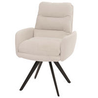 ESSZIMMERSTUHL Cremeweiß - Weiß, Textil (62/92/68cm) - Jamb