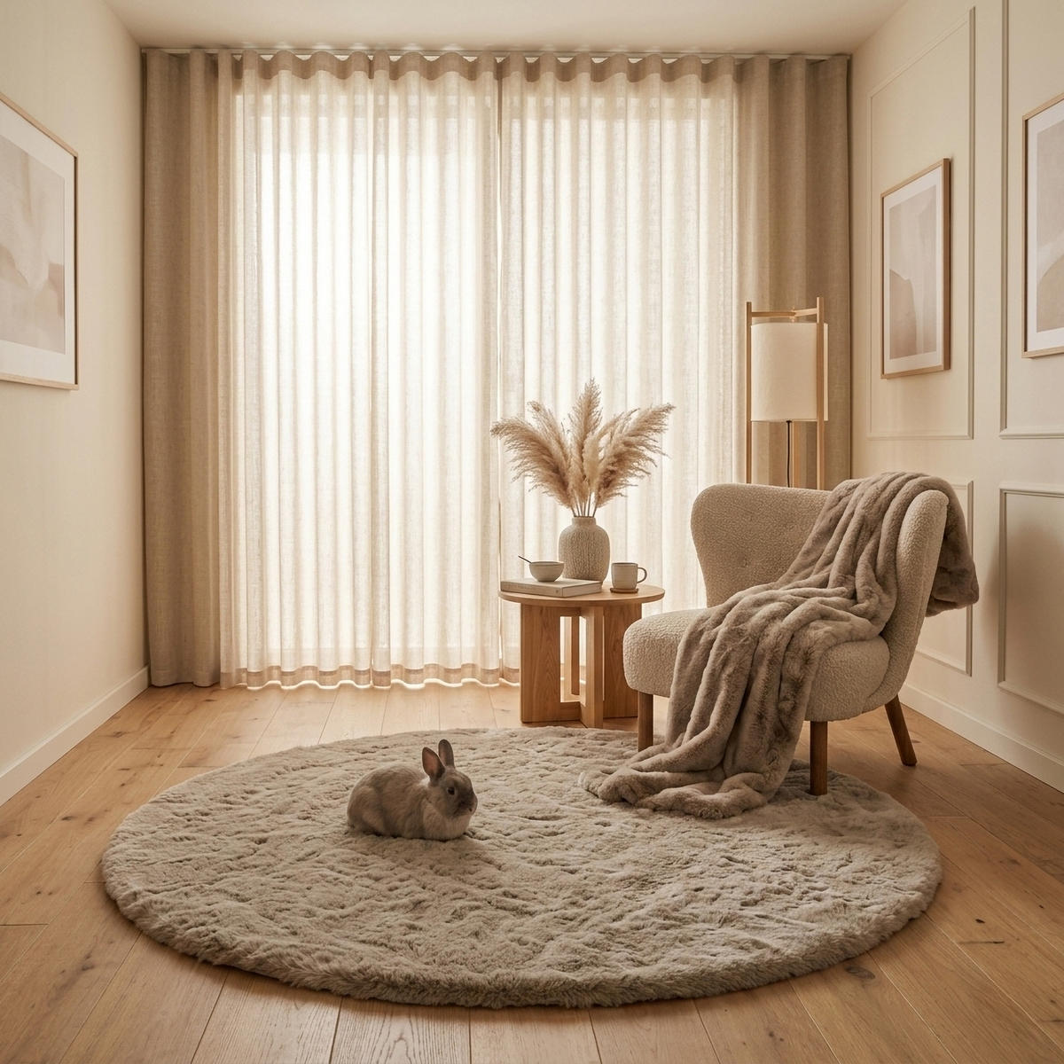 FELLTEPPICH CLOUD SUPER SOFT 200/200 cm Taupe - Taupe, Textil (200/200cm) - Consilio Concept