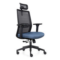 BÜROSTUHL Napoli Deluxe 4D - NEN-EN 1335 - Blau - Blau/Schwarz, Textil (70/118/62cm) - Sedero