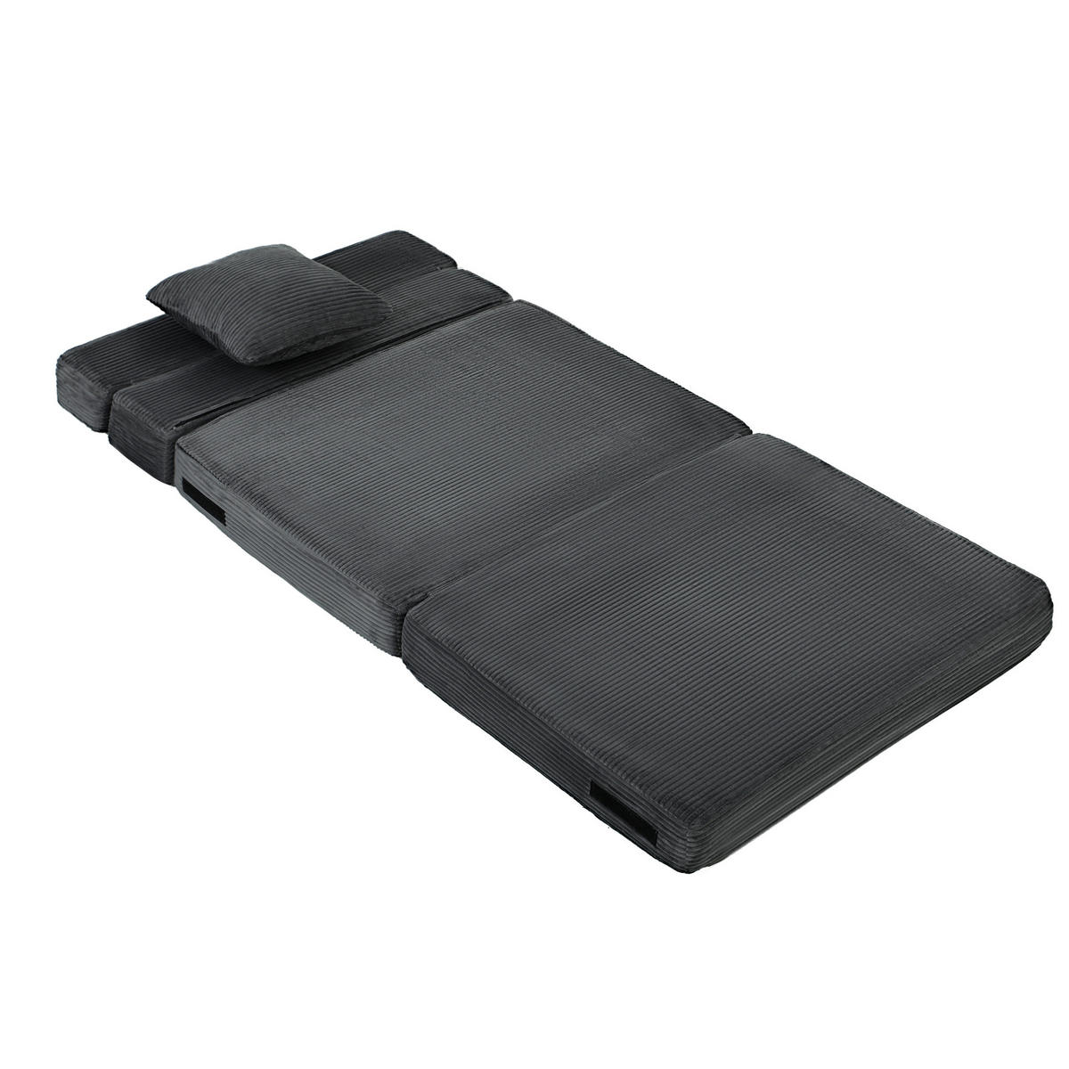 SCHLAFSESSEL Dunkelgrau 100.0/76.0/62.0 cm - Dunkelgrau, Textil (76/62/100cm)
