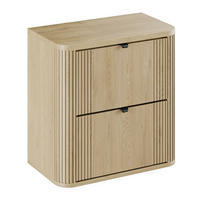 WASCHBECKENUNTERSCHRANK 80 cm 2 Teile - Ovalia Cremona O BM407 in Cremona-Eiche - Eichefarben, Holz (80/54/46cm)