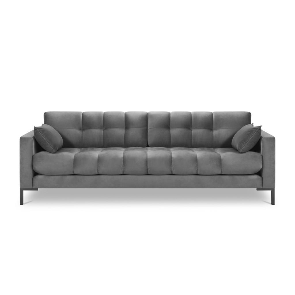 Thumbnail - Micadoni Sofa, Hellgrau, Textil, 4-Sitzer, 92x75x217 cm, Hergestellt in Europa, Oeko-Tex®, Wohnzimmer, Sofas & Couches, ...