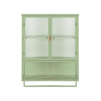WANDSCHRANK Grün 60/23/78 cm - Grün, Glas (60/78/23cm) - PANGIVO