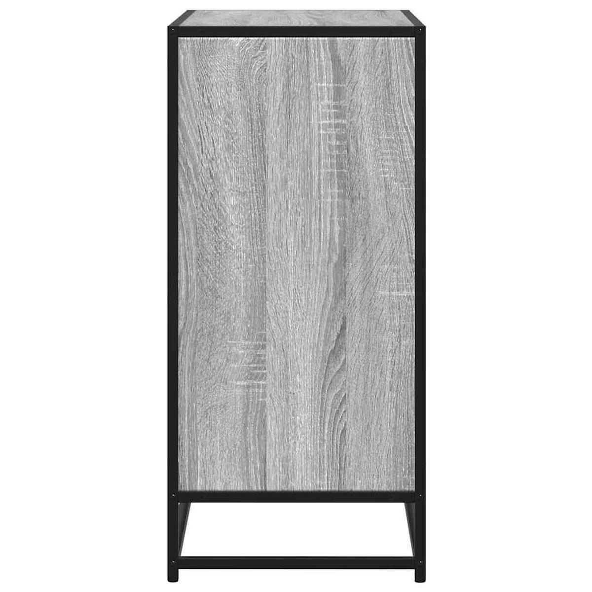 KOMMODE Sopi für Wohnzimmer Grau Sonoma 68x35x76 cm - Grau, Holz (68/76/35cm) - DELUKE