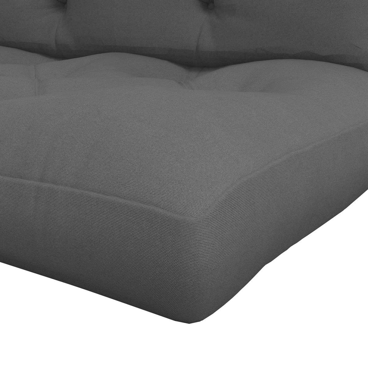 SEDACÍ POLŠTÁŘ, polyester, tmavě šedý - tmavě šedá, plast (80/12/120cm) - Outsunny