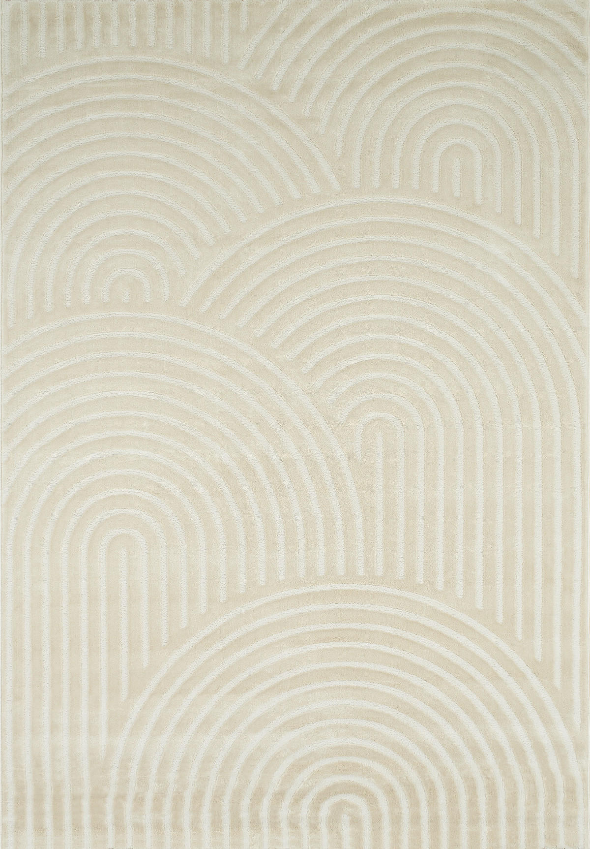 TEPPICH mit geometrischem Muster Bianca Creme 120x160 cm - Creme, Textil (120/160cm) - Nazar Rugs