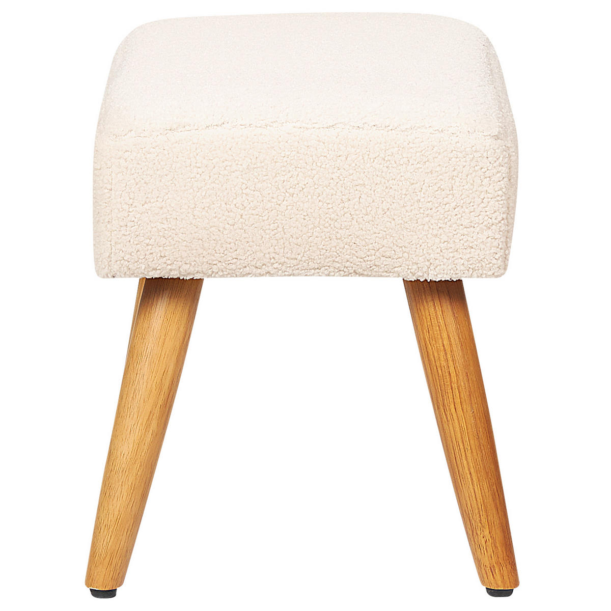 HOCKER Takoma 30/50/35 cm - Beige, Textil (50/35/30cm) - Beliani