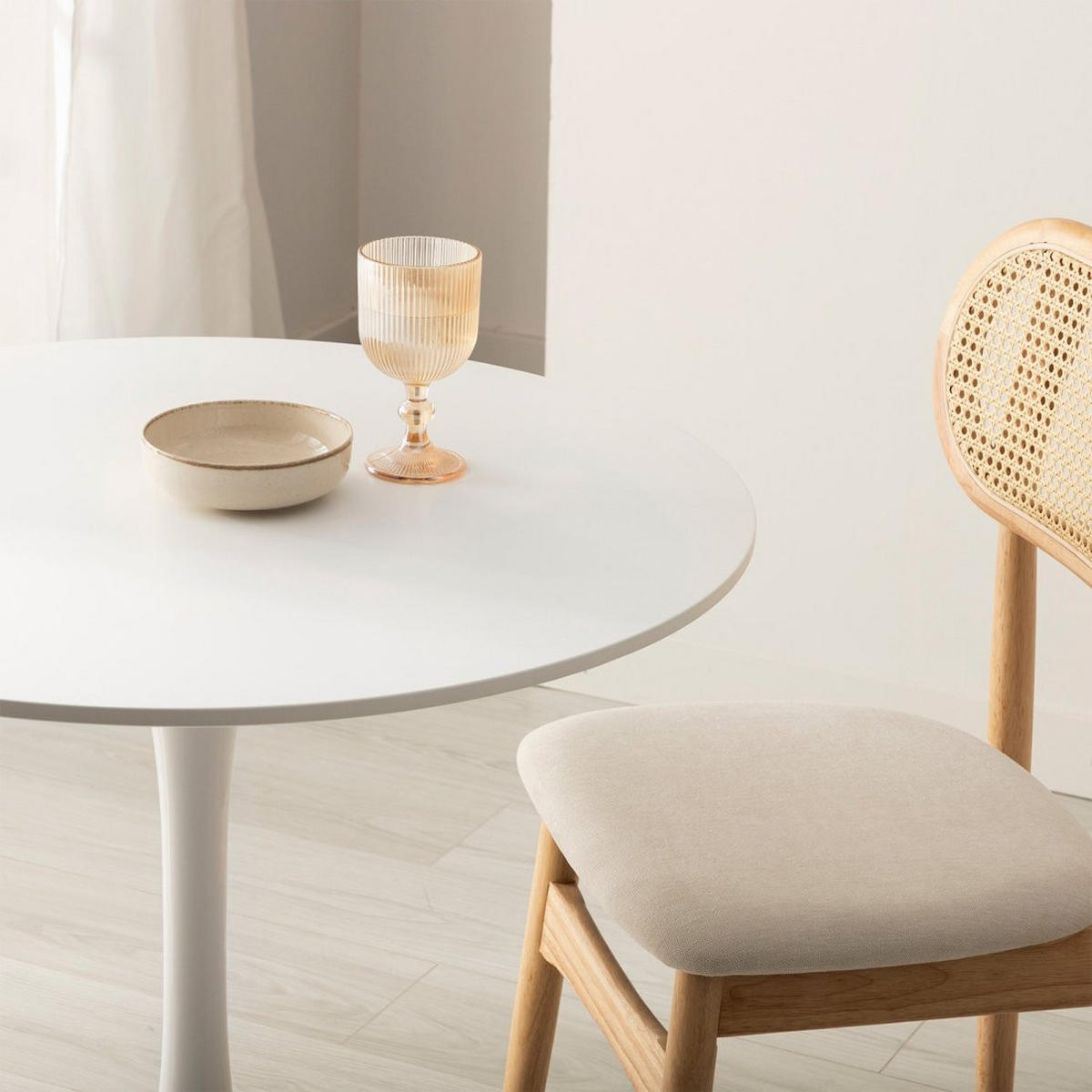 ESSTISCH Cory Weiß 80 cm x 73 cm - Weiß, Holzwerkstoff (80/80/73cm)