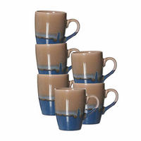 HENKELBECHER Matos braun 310 ml 6er Set - Braun, Keramik (0.31L) - Ritzenhoff Breker