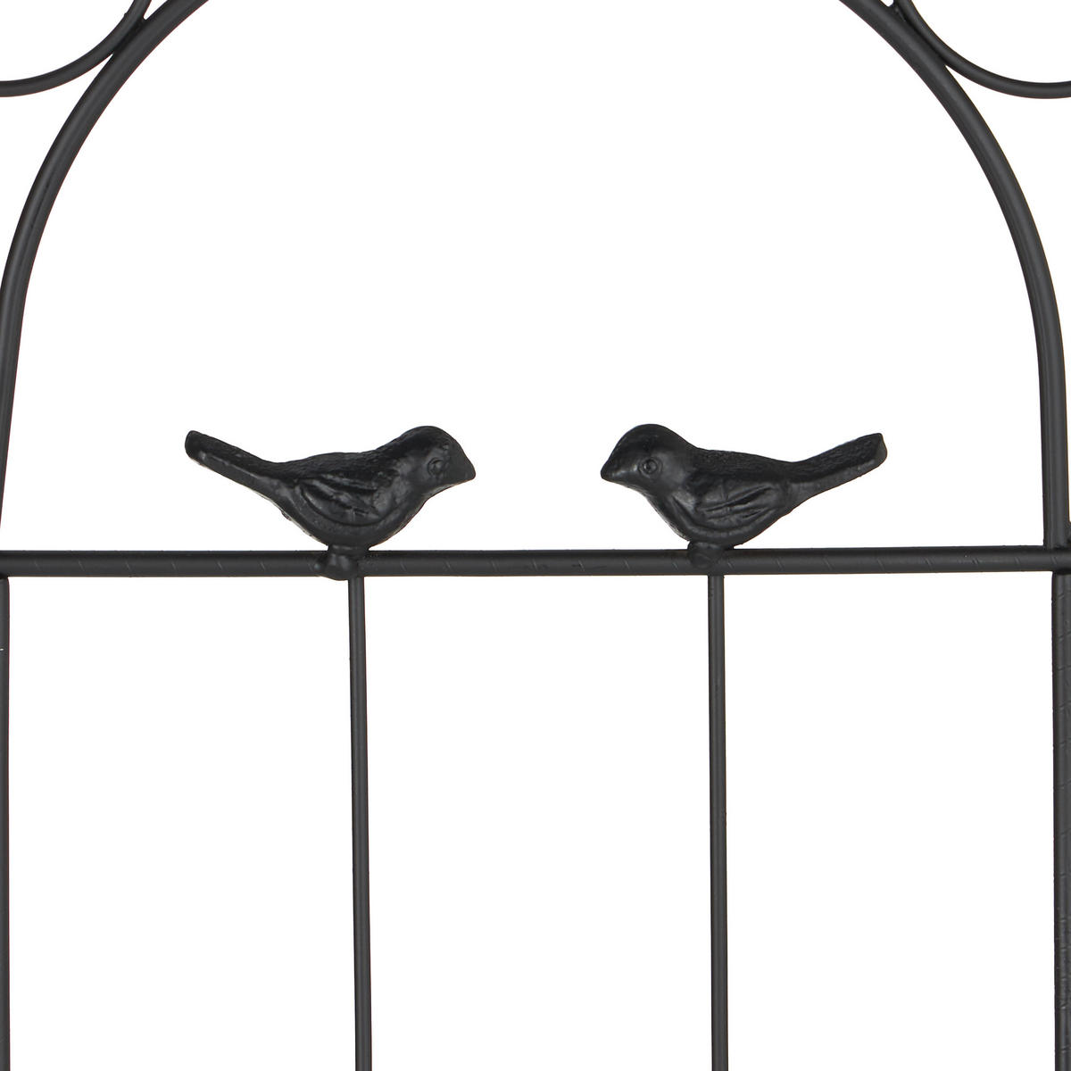 2XRANKGITTER - Schwarz, Metall (50/200/1.5cm) - Relaxdays