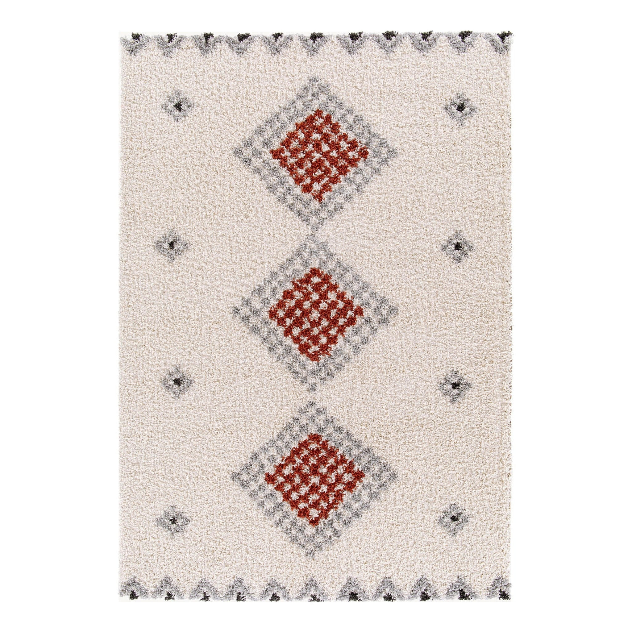TEPPICH weich dick Ethno-Stil rot - Rot, Textil (160/230cm) - AFK Living