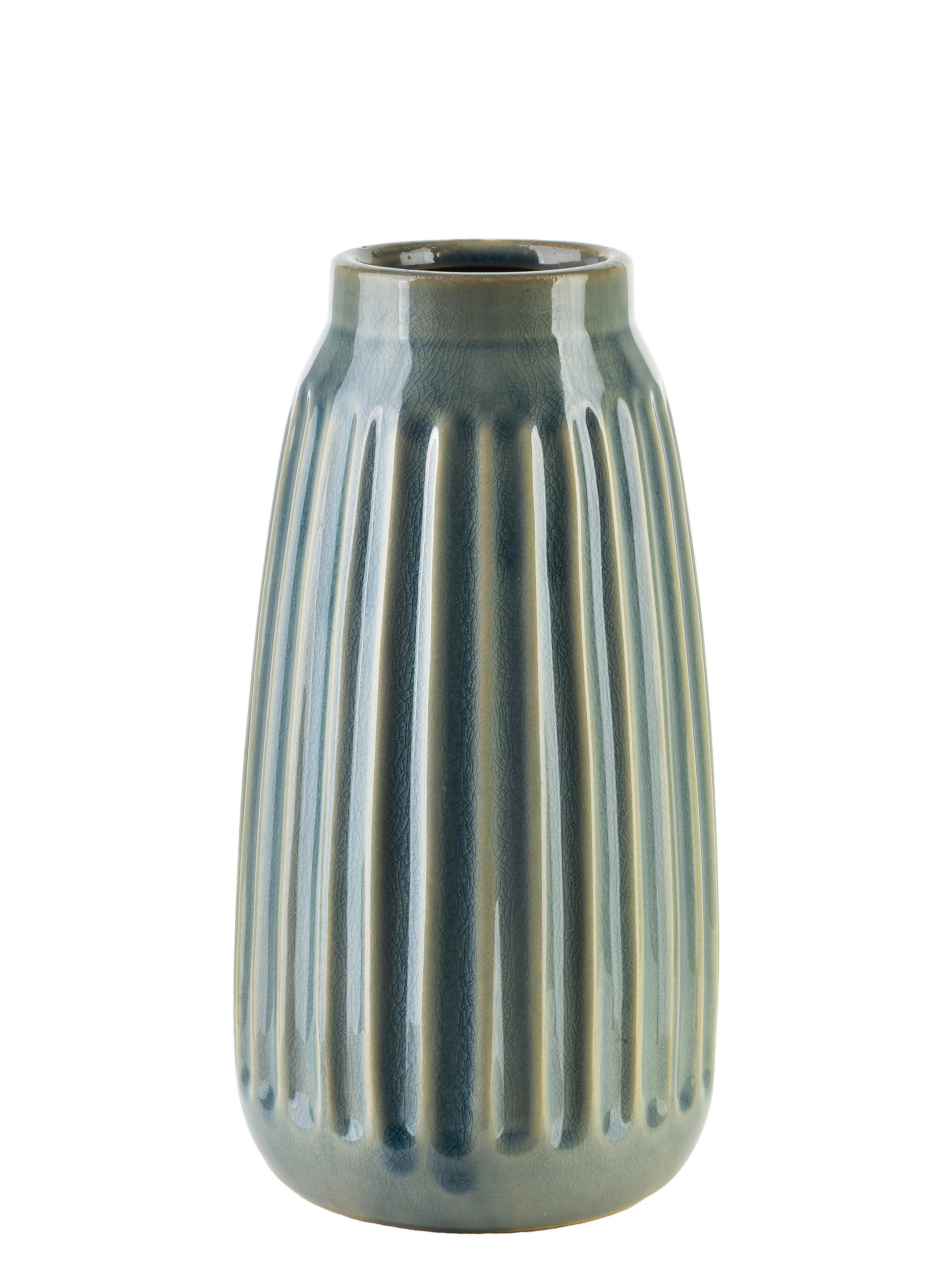VASE Arina Light Hellbeige 15/15/28,5cm Keramik - Türkis, Keramik (29cm) - Mondex