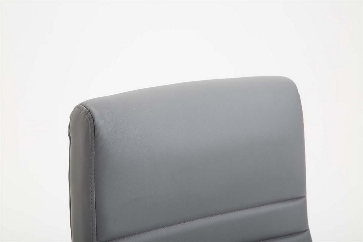 BÜROSTUHL Vallon, Kunstleder Grau - Grau, Textil/Metall (60/118/68cm) - TPFLiving