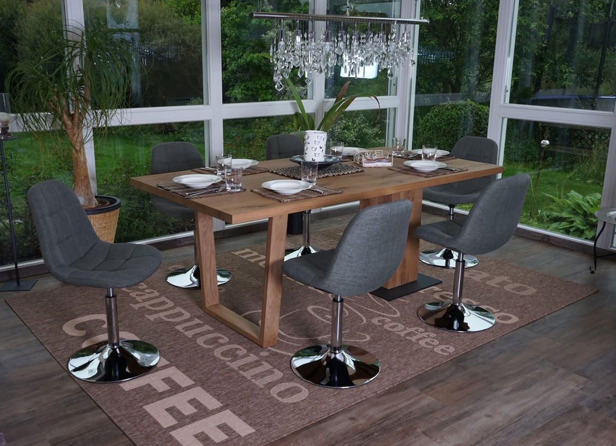 ESSZIMMERSTUHL Hellgrau 2er-Set - Hellgrau, Textil (47/84/50cm) - MCW