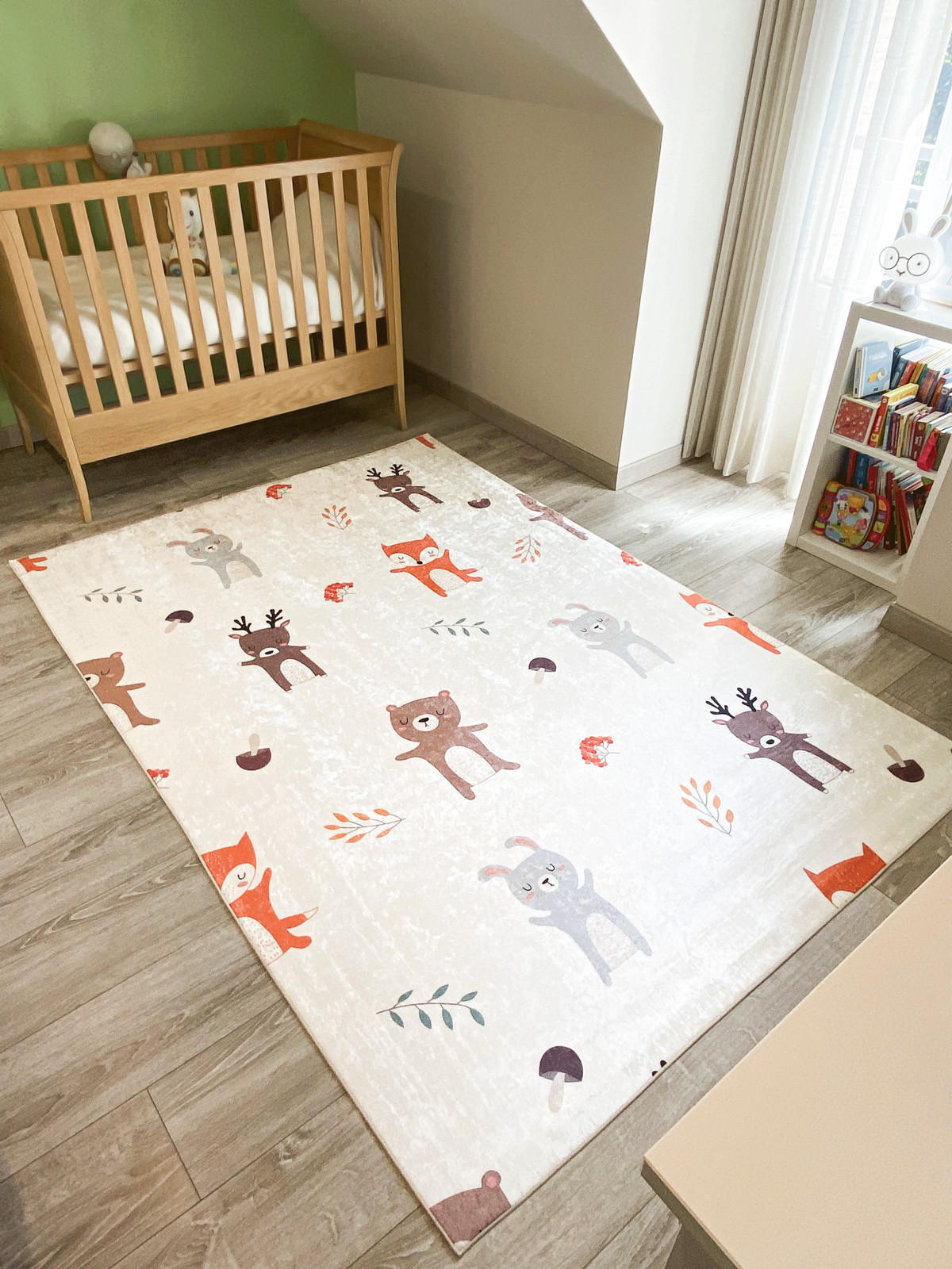 KINDERTEPPICH mit Tiermotiven Happy 120x160 cm - Creme, Textil (120/160cm) - Nazar Rugs