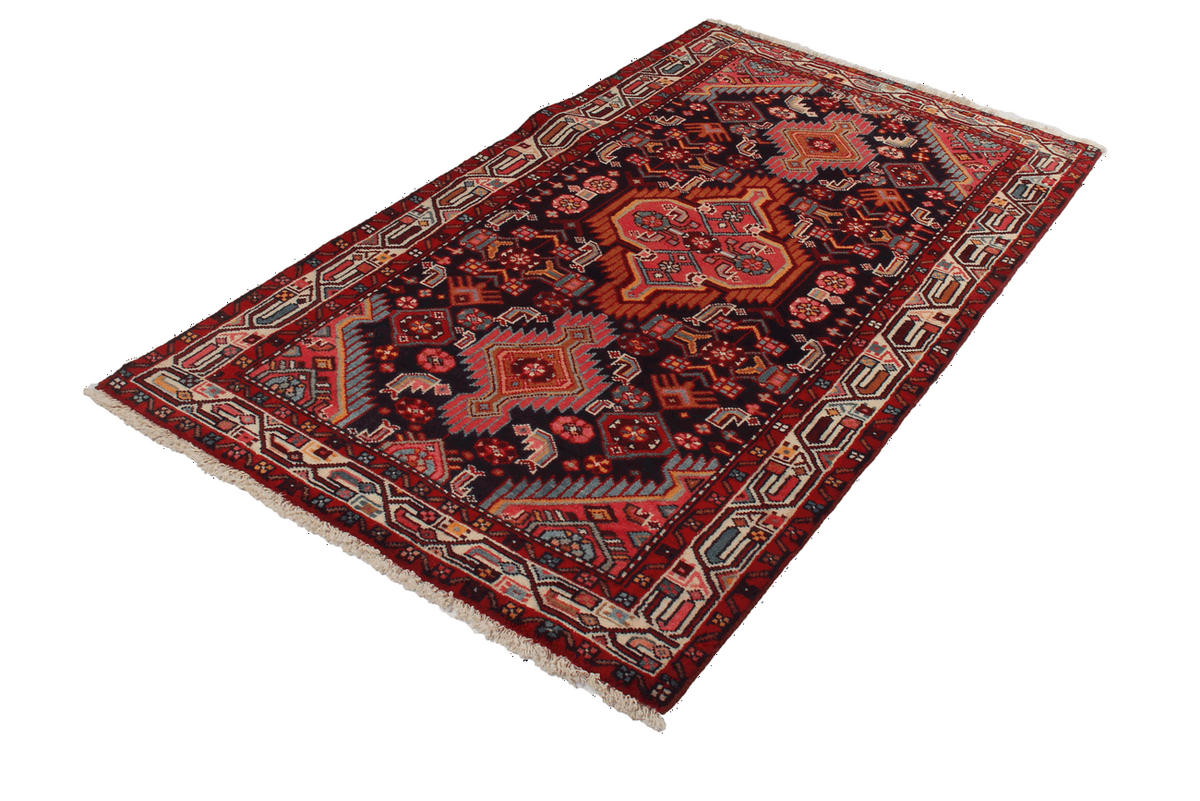 TEPPICH Assadabad Blau 171/97 cm Schurwolle - Blau, Textil (97/171cm) - Looma