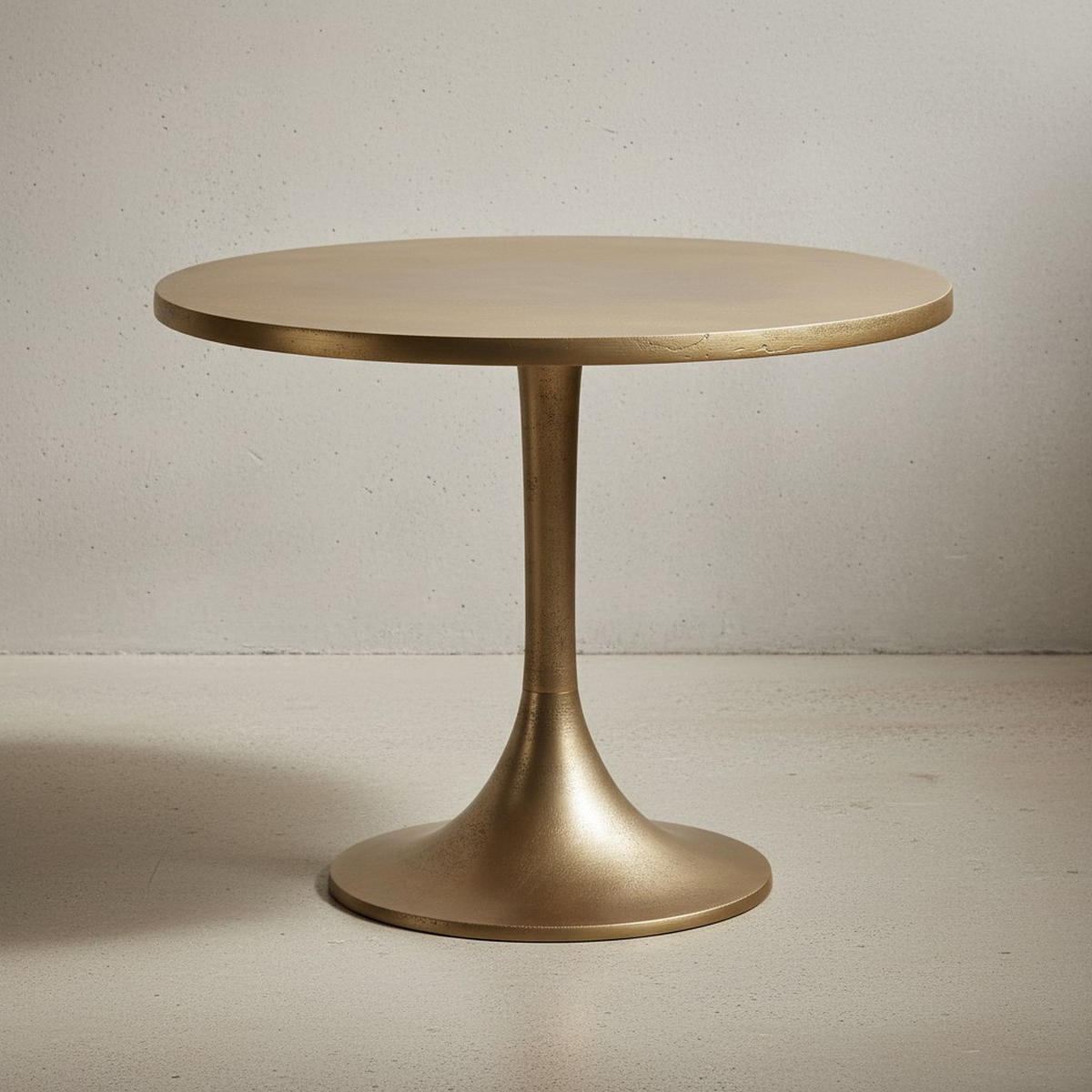 COUCHTISCH Klein Gold Metall Rund 60x60x46,5 cm Modern - Goldfarben, Metall (60/60/47cm) - KADIMA DESIGN