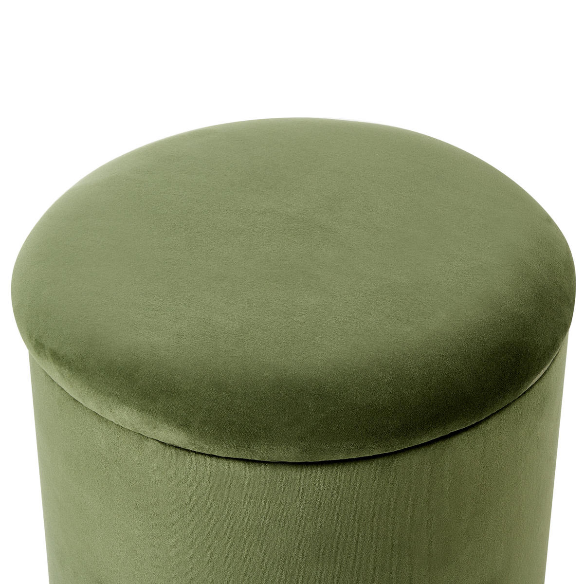 POUF Dunkelgrün Wenona - Dunkelgrün/Schwarz, Textil (37/40/37cm) - Beliani