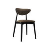 WOHNZIMMER STUHL KT65/C, Holzfarbe: Schwarz - Schwarz/Braun, Holz/Textil (48/80/49cm) - MIRJAN24