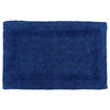 BADEMATTE 50/80 cm, 100% Baumwolle, wendbar - Dunkelblau, Textil (50/80cm) - Homescapes