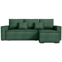 ECKSOFA Dexter mit Schlaffunktion Grün Cord - Grün, Textil (238/141cm) - Bromarkt