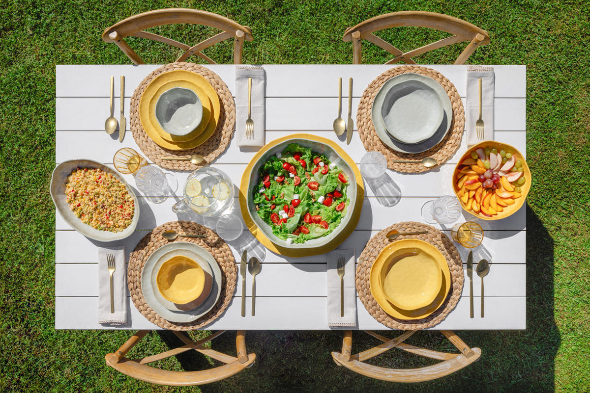 SERVIERSCHALE oval 33 x 23,5 x 7 cm Atmosfera ocker - Currygelb, Kunststoff (21/2/21cm)