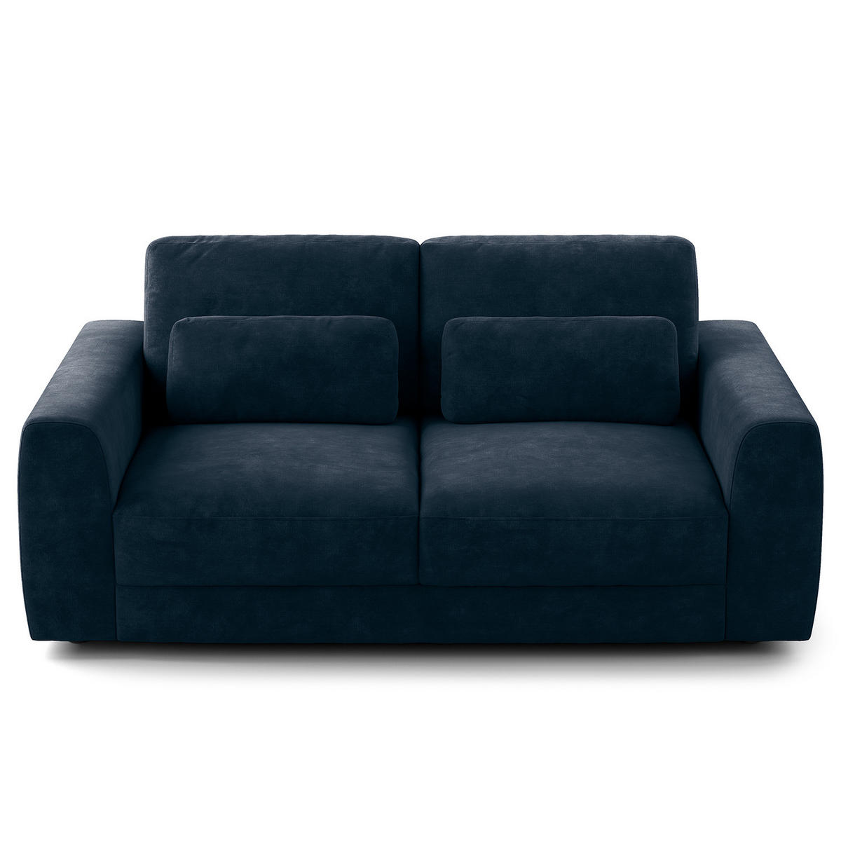 2-SITZER SOFA - Blau/Schwarz, Kunststoff/Textil (182/80/117cm) - home24