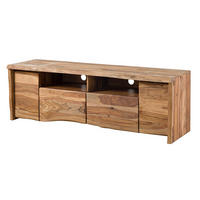 TV-BOARD Sheesham 178x48x58 natur lackiert / sandgestrahlt PURE SHEESHAM #222 - Naturfarben, Holz (178/58/48cm) - Massivmoebel24