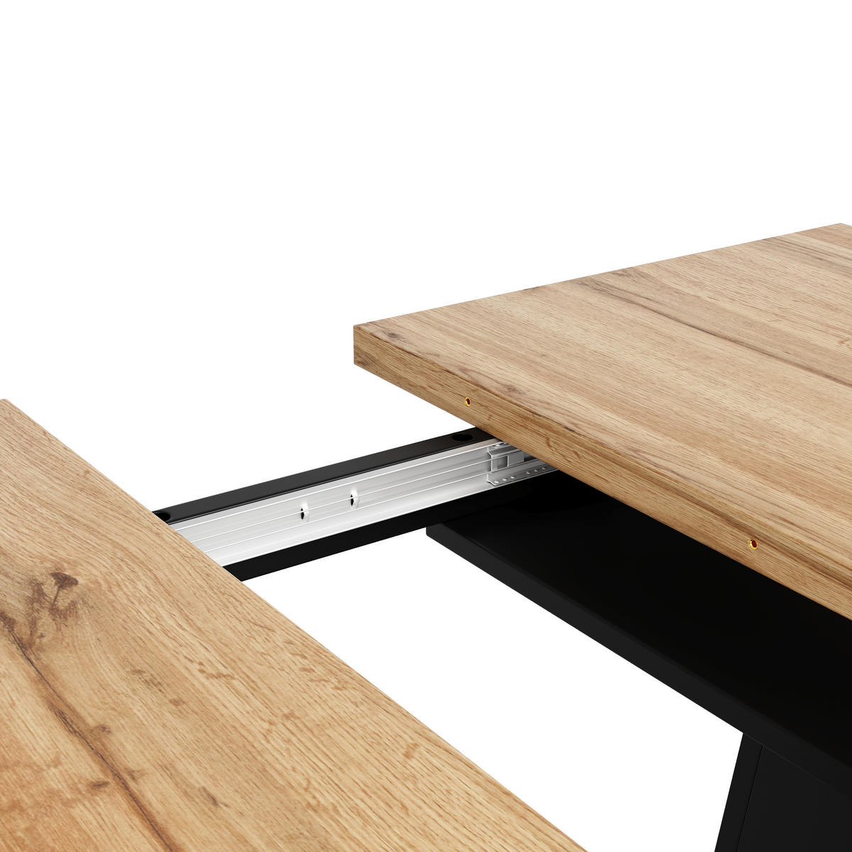 ESSTISCH Ausziehbar 118-157cm Holz - Multicolor, Metall (70/118/75cm) - FLIEKS