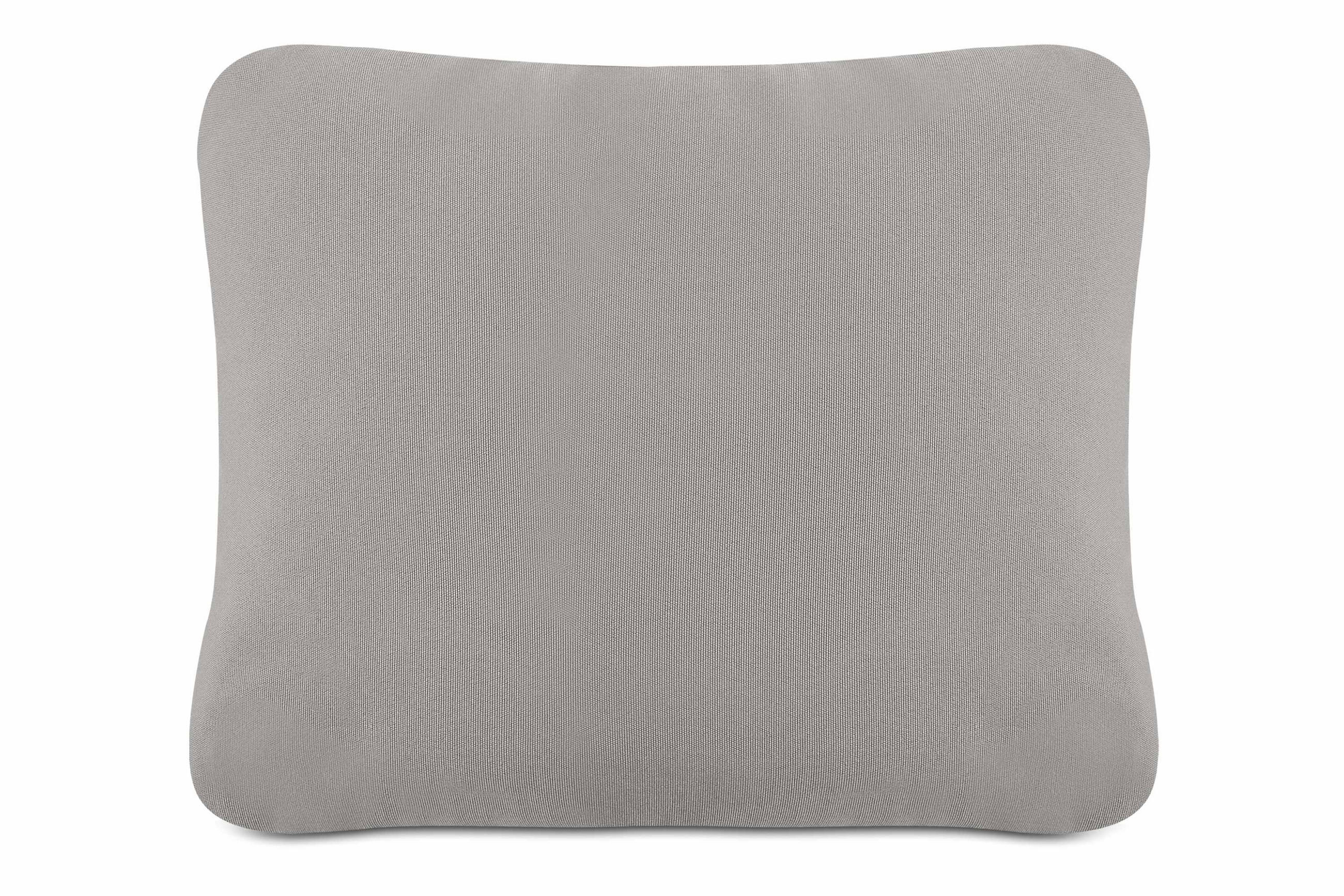 GARTENKISSEN RAMBE Dekokissen mit Füllung, 40x35 cm, Outdoorgeeignet, Hellgrau - Hellgrau, Textil (40/35cm) - KONSIMO®