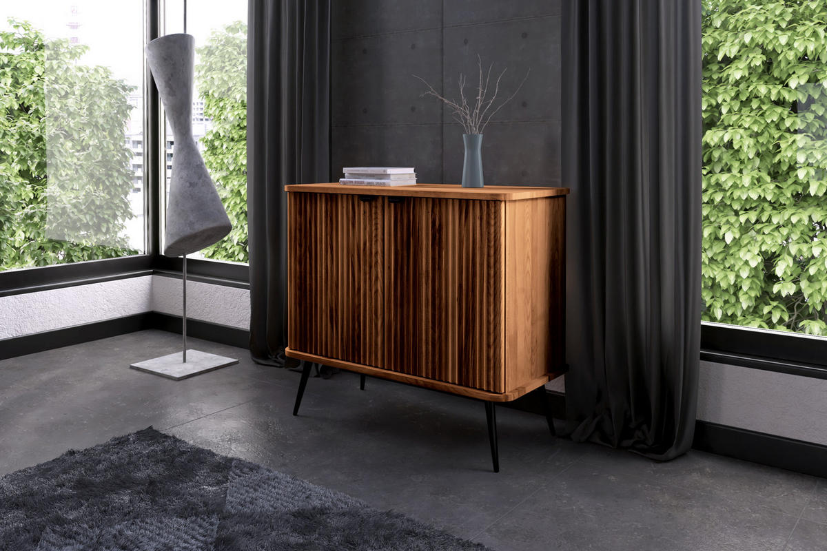 KOMMODE LINA - Kernbuche, Holz (97/87/46cm) - byoak