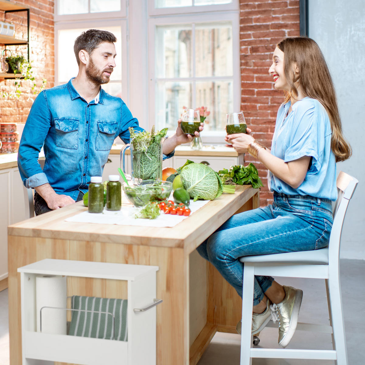 VOZÍK do výklenku - biela, kov/kompozitné drevo (20/67/43cm) - Relaxdays