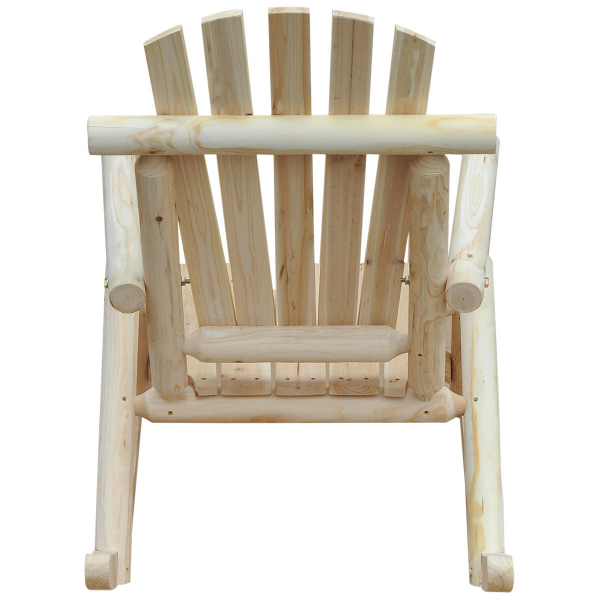 SCHAUKELSTUHL Schwingsessel Schaukel Gartenstuhl Relaxstuhl Tannenholz Natur - Fichtefarben, Holz (66/98/96cm) - Outsunny