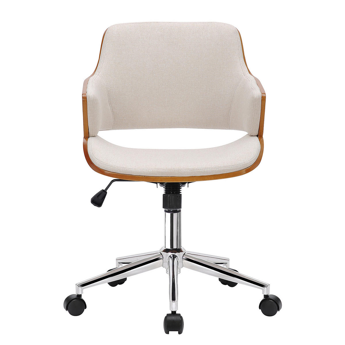 BÜRODREHSTUHL - Beige, Holzwerkstoff/Textil (54/82/60cm) - home24