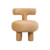 SESSEL Abrazo 58/58/67 cm - Braun, Textil (58/67/58cm) - Leitmotiv