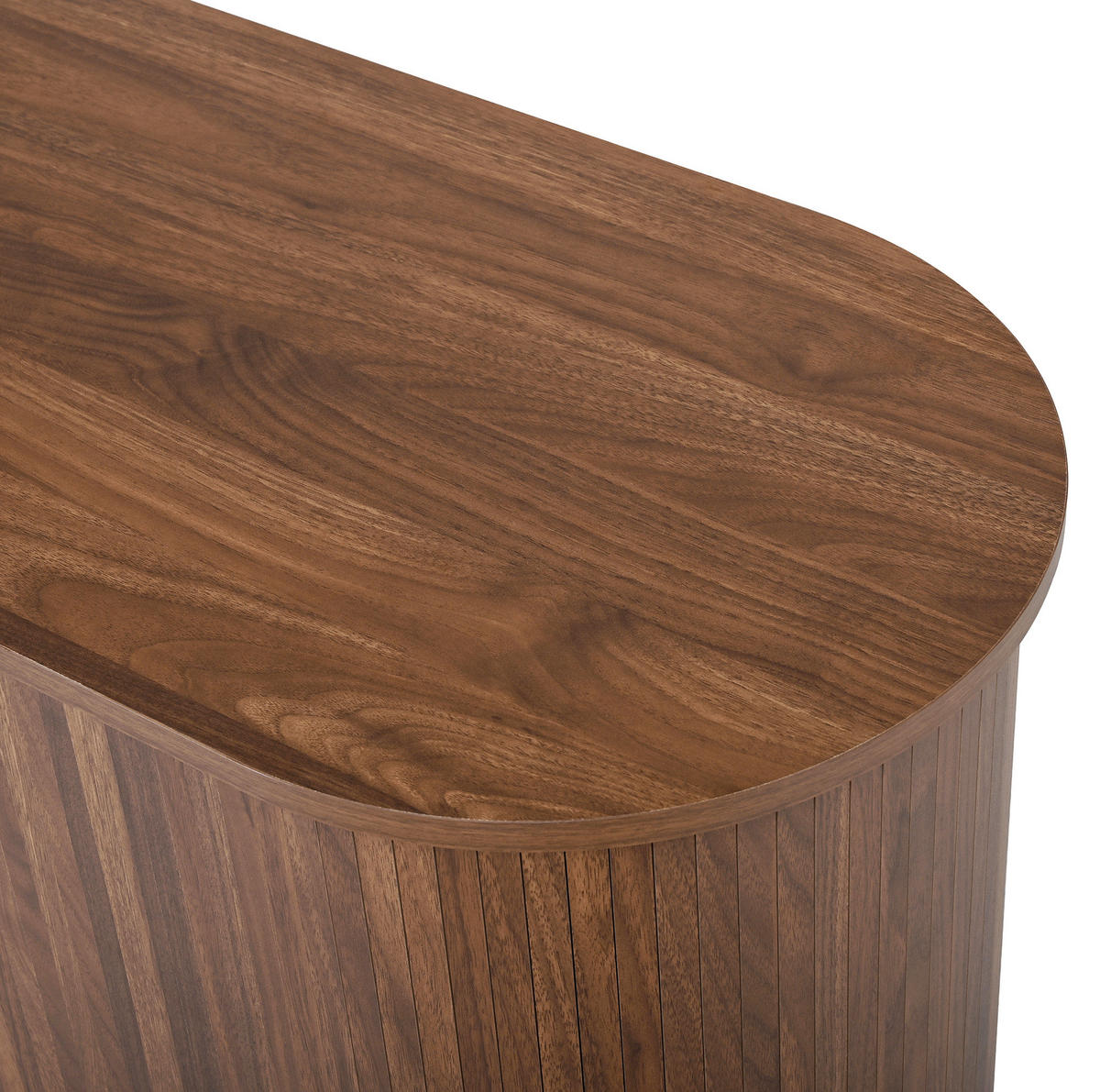 KOMMODE 140/40/79,5 cm mit 2 Schubladen und Schiebetüren in Nussbaum - Nussbaumfarben, Holzwerkstoff (140/79.5/40cm) - BEAOK
