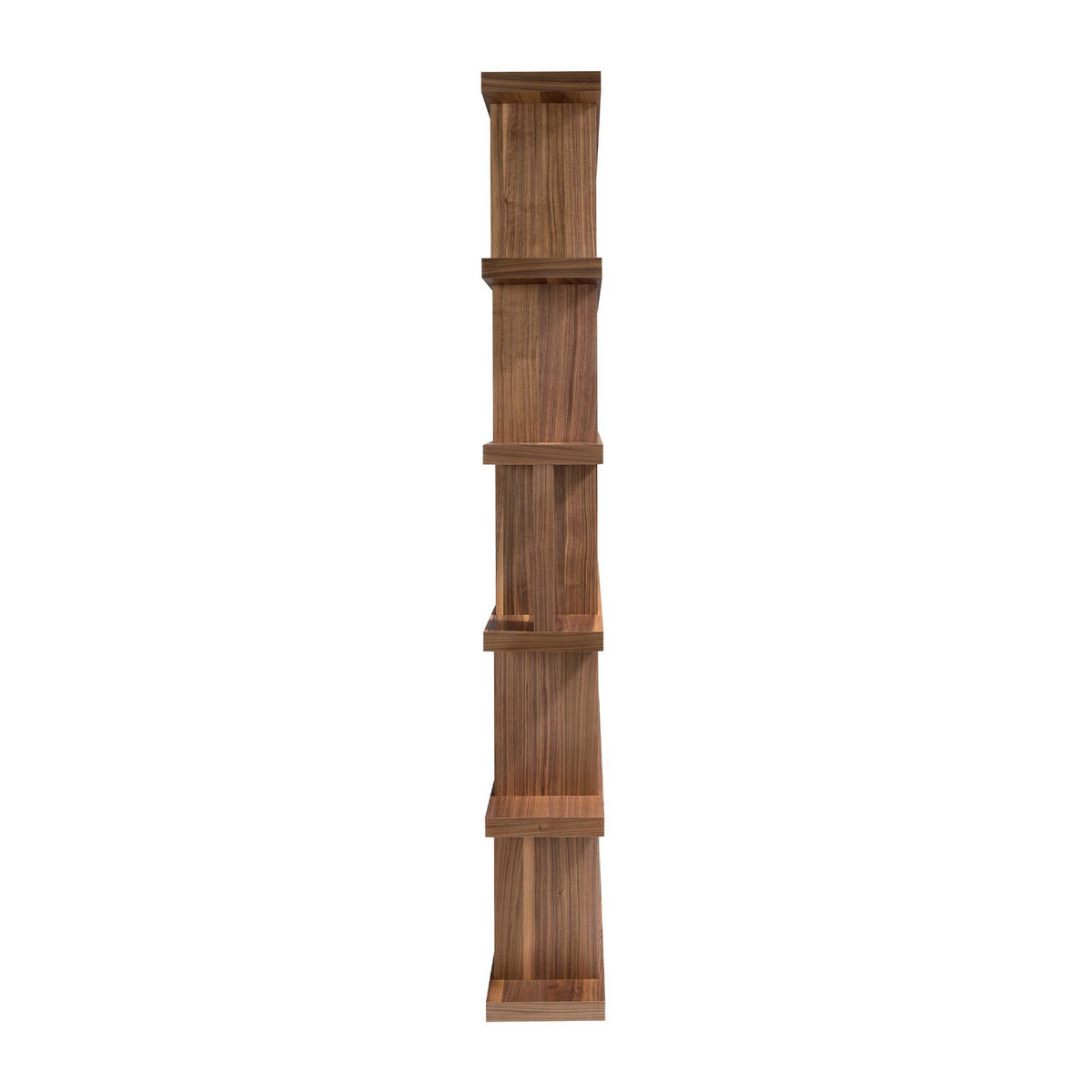 REGAL Regal aus Walnussholz 120/23/195 cm - Walnussfarben, Holz (120/195/23cm) - ANGEL CERDA