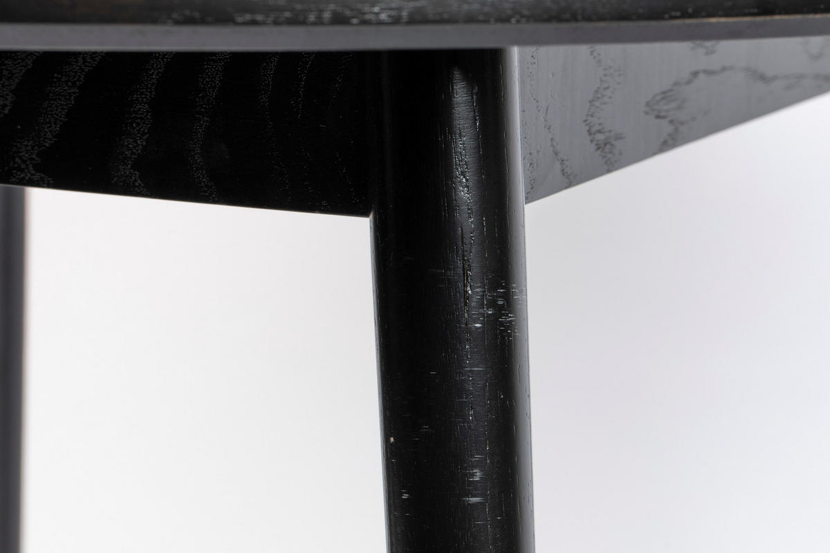 ESSTISCH Fabio - Schwarz - 100/100/75 cm - Schwarz, Holz (100/100/75cm)