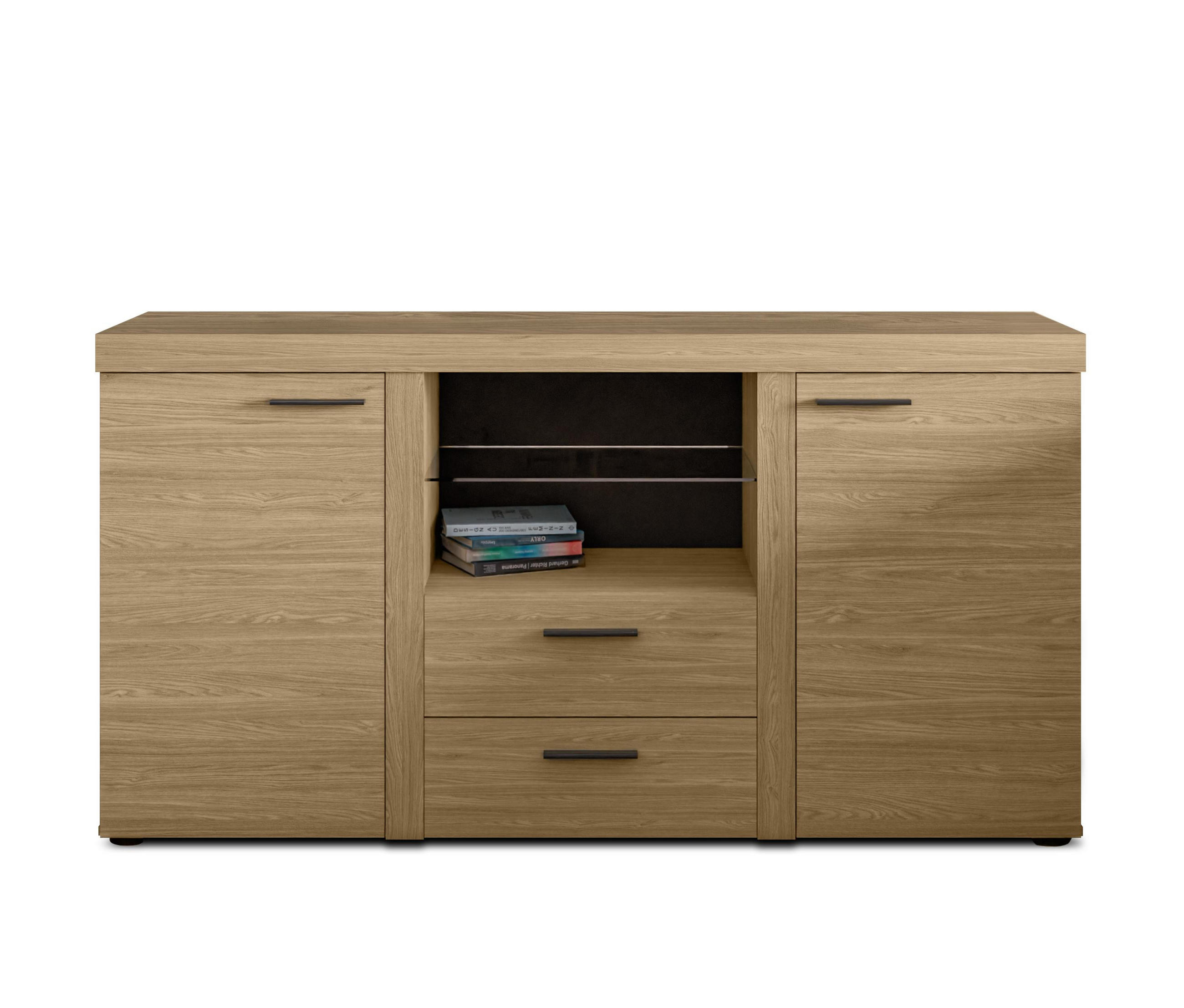 AX Living Sideboard Eiche 156x82x40 cm