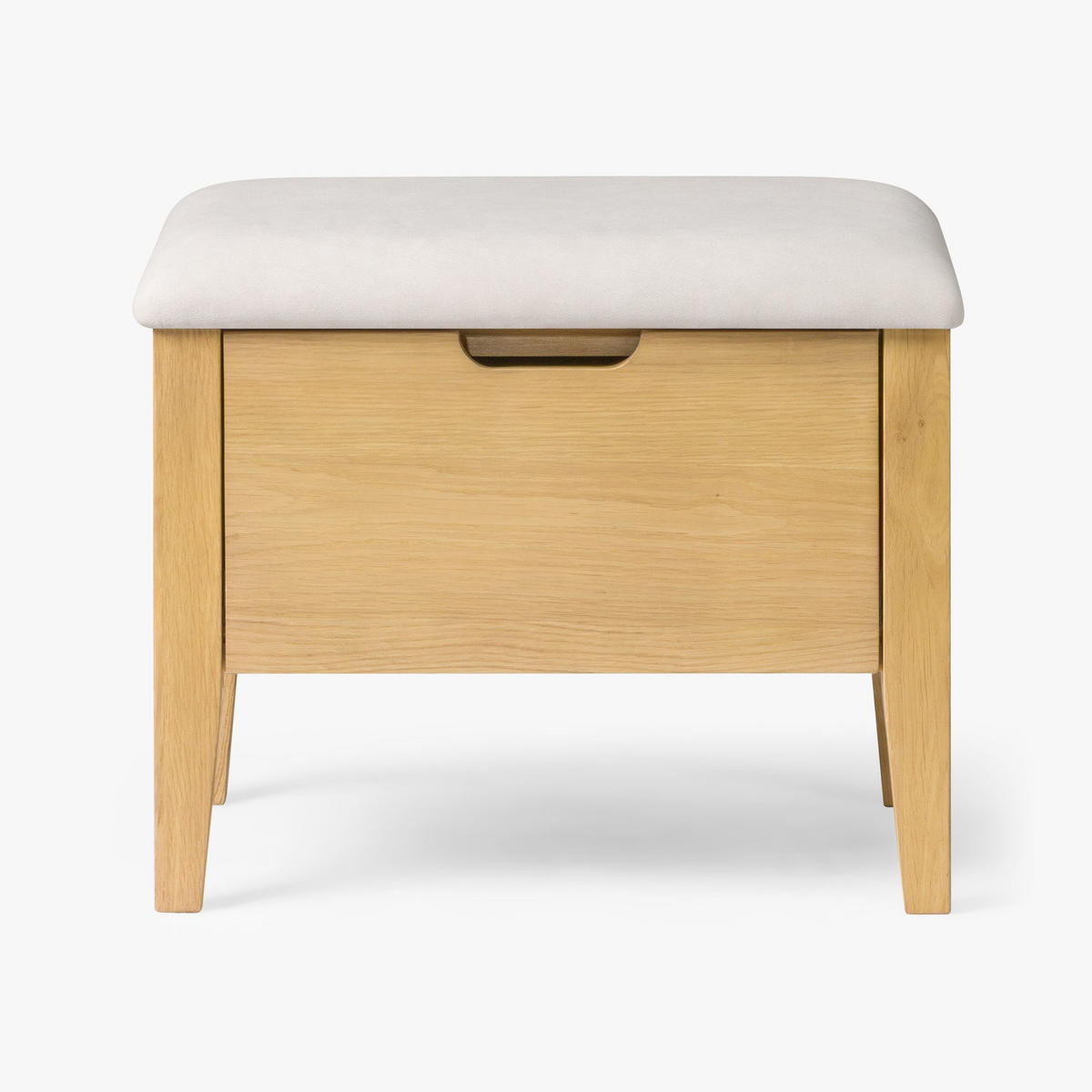 BANK Oslo 55 cm - Beige, Holz (55/45/43cm) - WOODEK