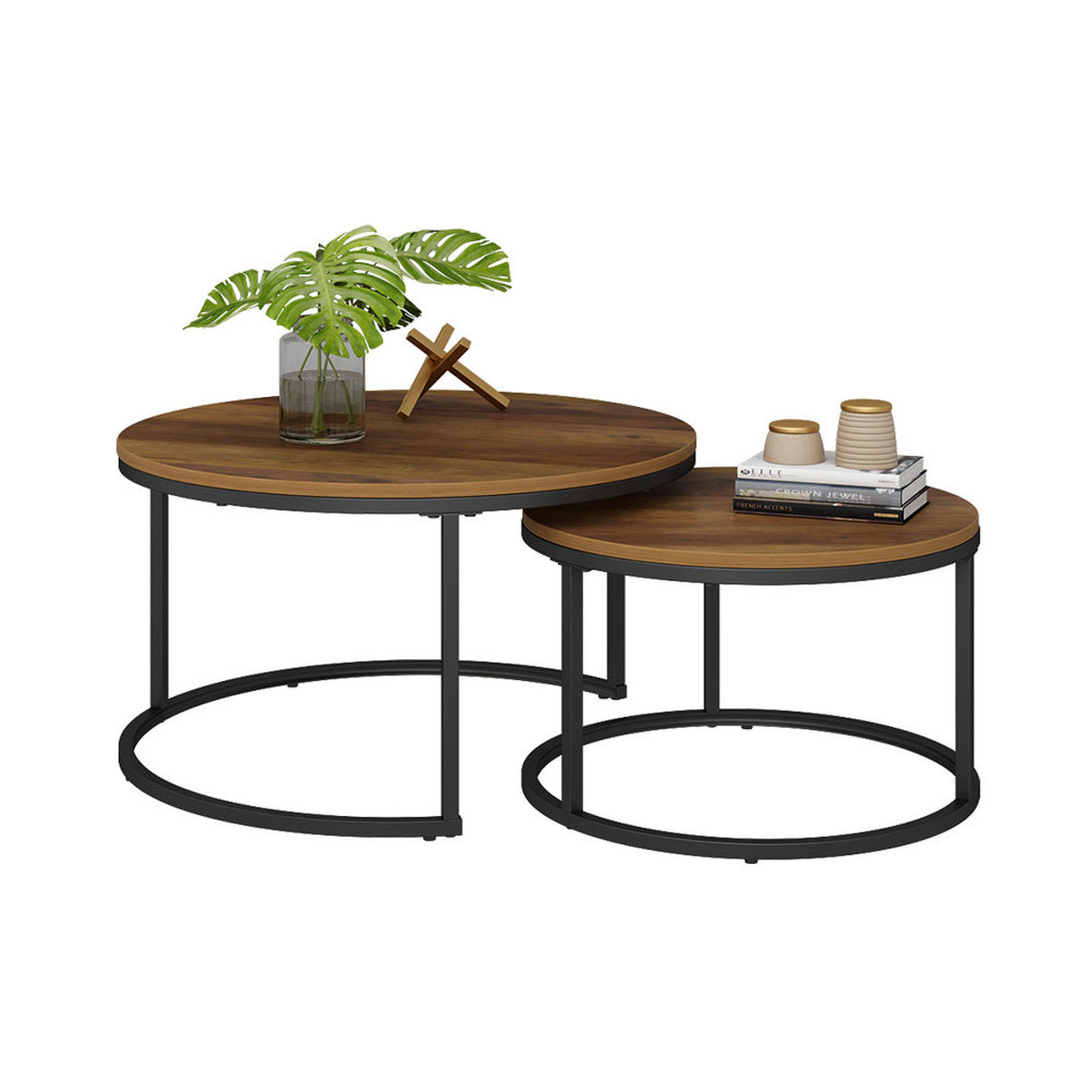 COUCHTISCH-SET Montreal Holz 77 x 40 cm 2 Teile - Sonoma Eiche, Holzwerkstoff (77/77/40cm) - Vicco