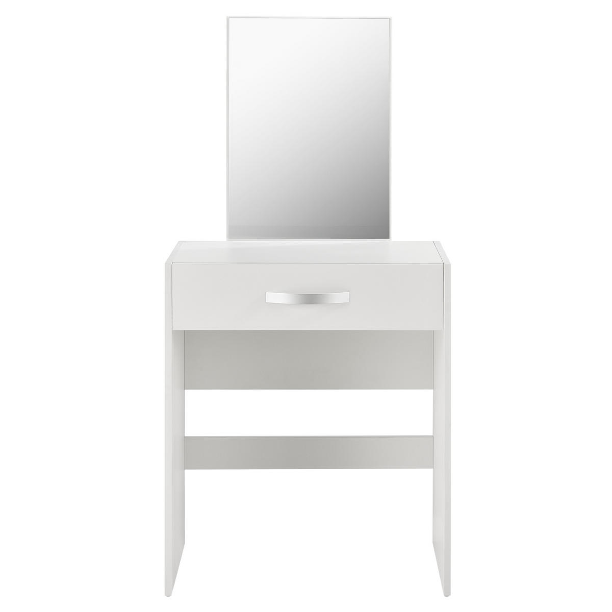 SCHMINKTISCH Reykjavik - Weiß, Holzwerkstoff (63/132/39cm) - [en.casa]