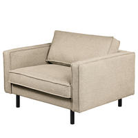 XL SESSEL - Beige/Schwarz, Wellpappe/Textil (117/81/96cm) - home24